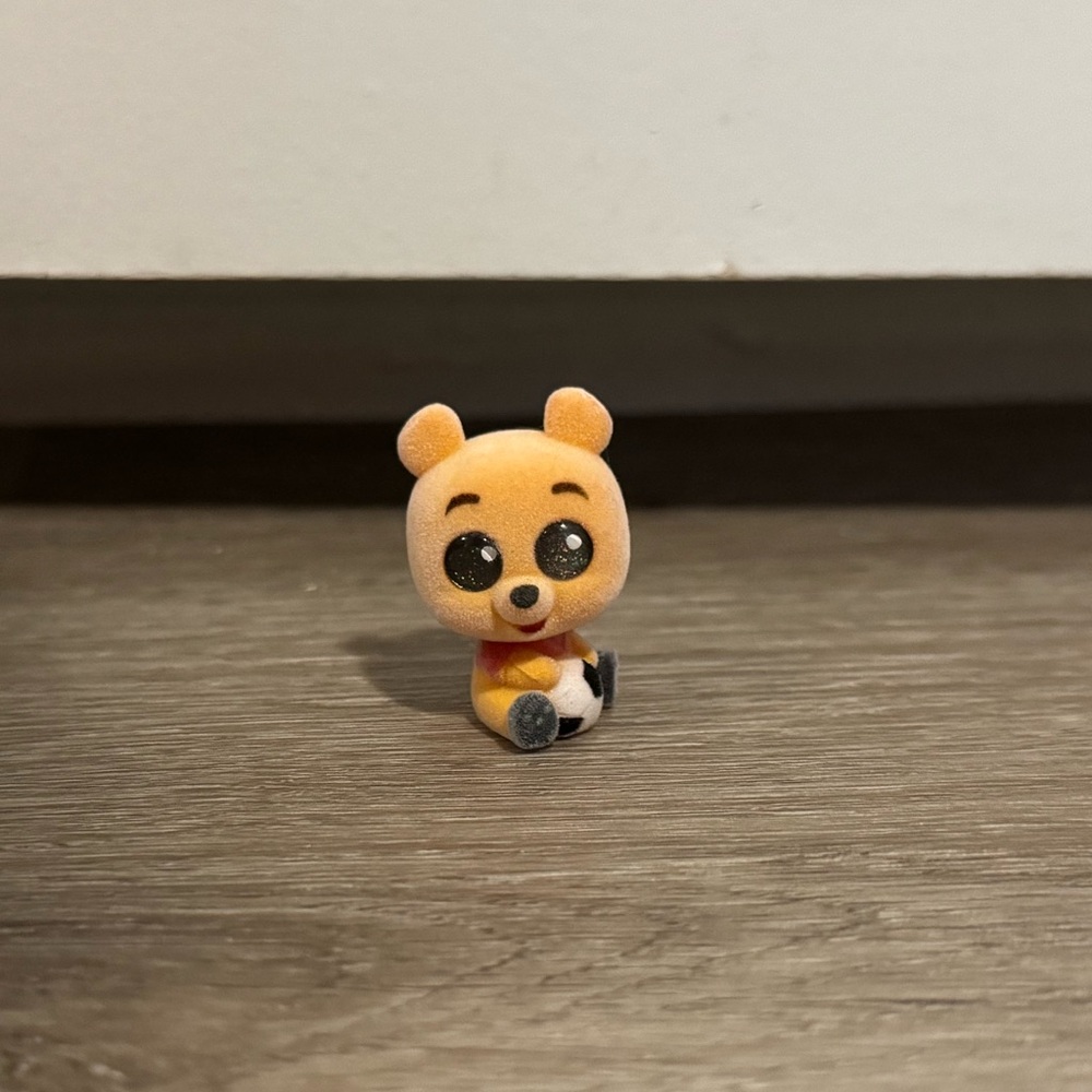 Disney Doorables Flocked Soccer Winnie the Pooh Figure